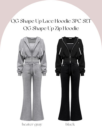 クン QGシェイプアップレースフーディー3点SET